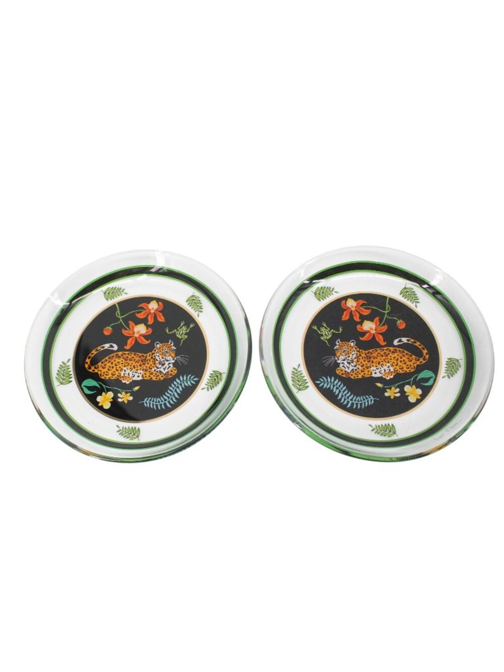 Lynn Chase Jaguar Jungle Pair 2 Reclining 94655 Clear Glass